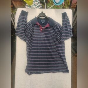 Vintage Duck Head Men’s XL Long Sleeve Henley Aztec Tribal Print Shirt 90s Y2K